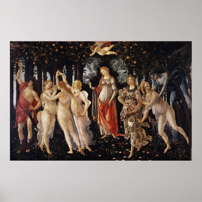 Poster Primavera por Sandro Botticelli (Frente)