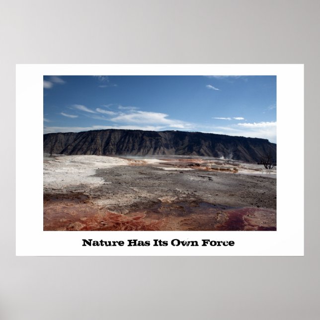 Poster Primavera quente do Parque Nacional Yellowstone (Frente)