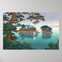 Primavera Rain em Matsushima por Tsuchiya Koitsu