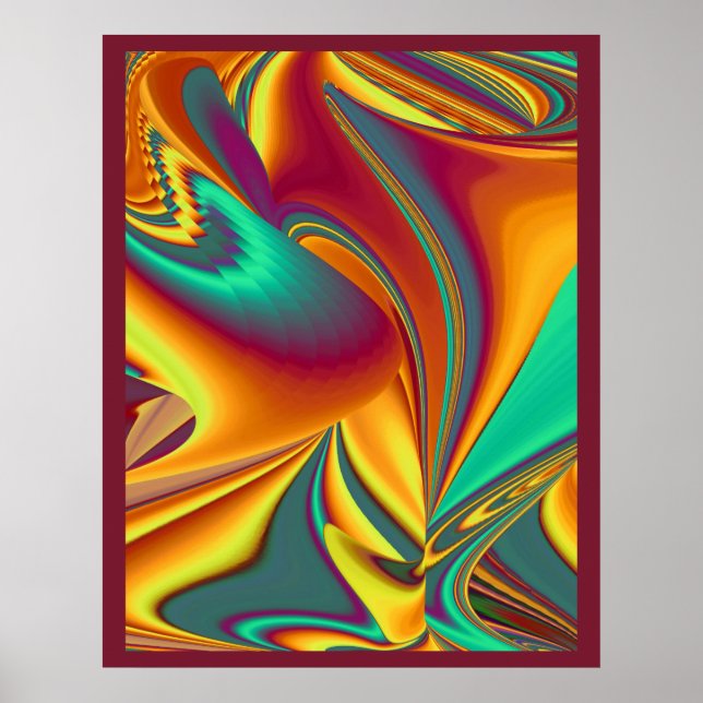 Poster Primavera Verão Outono Flores Magia (Frente)