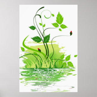 Poster Primavera verde