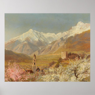 Poster Primavera View de Meran por Konrad Petrides