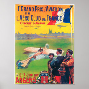 Pôster Primeira aviação Prix grande