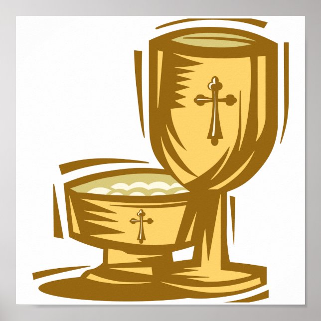 Pôster Primeira Comunhão Santa (Frente)