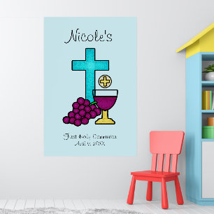 Poster Primeira Comunhão Santa