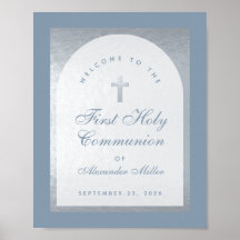 Primeira Comunhão Silver Arch Dusty Welcome