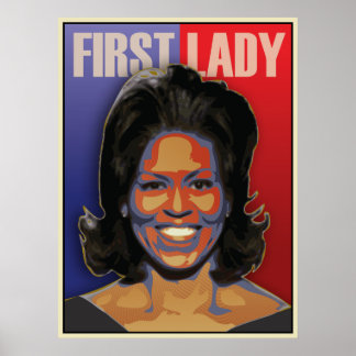 Pôster Primeira-dama Michelle Obama