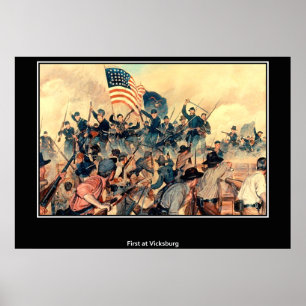 Pôster Primeira em Vicksburg Guerra Civil Americana
