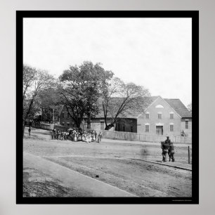 Pôster Primeira igreja africana em Richmond, VA 1865