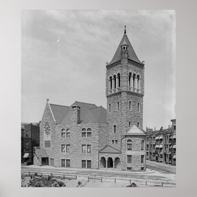 Pôster Primeira Igreja do Cientista Cristo (1894) (Frente)