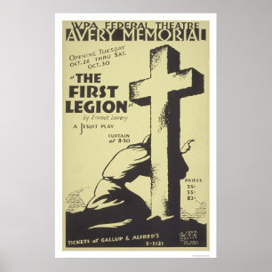 Pôster Primeira legião do jesuíta WPA 1937