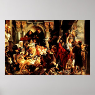 Poster Primeira limpeza de Jesus' do templo (2:13 de