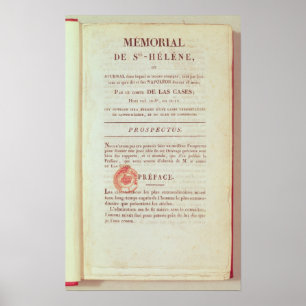 Poster Primeira página 'de Memorial de Sainte-Helene'