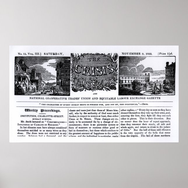 Poster Primeira página do "Comércio Nacional Cooperativo" (Frente)