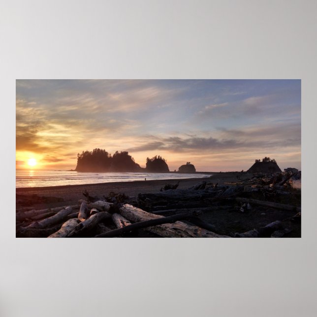 Poster Primeira praia em La Push Washington (Frente)