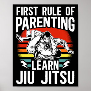 Poster Primeira Regra De Parentalidade Aprenda Jiu Jitsu