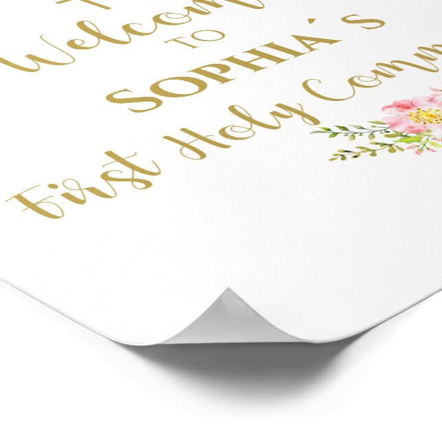 Poster Primeira Sagrada Namorada de Boas-vindas (Borda)