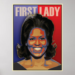 Pôster Primeira senhora Michelle Obama