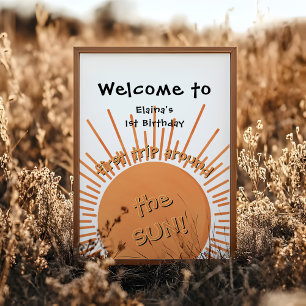 Poster Primeira Viagem ao Redor do Sol 1º Aniversário Bem