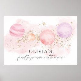 Poster Primeira Viagem ao redor do Sol Estandarte Fundo P