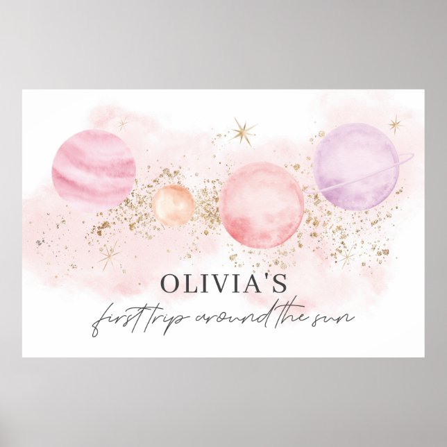 Poster Primeira Viagem ao redor do Sol Faixa de Fundo Car (Frente)