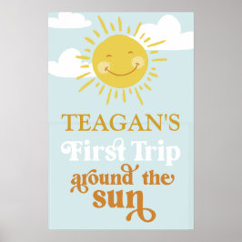 Poster Primeira Viagem em torno do Sol Personalizada no P