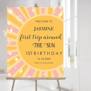 Poster Primeira viagem em torno do Sol retrorreflector Bo