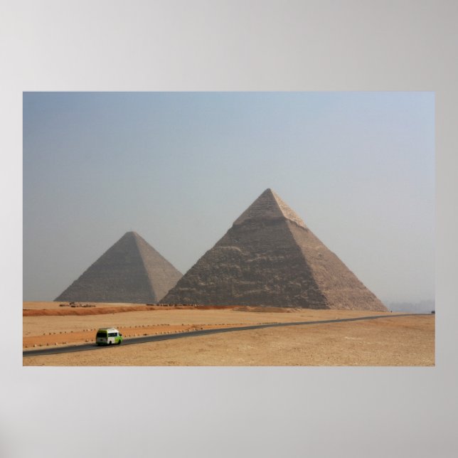 Poster Primeiras duas pirâmides de Giza (Frente)