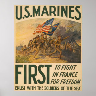 Pôster Primeiro a lutar na França