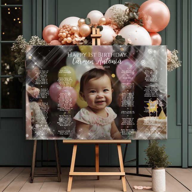 Poster Primeiro aniversario de gráfico de fotos de primei (Criador carregado)