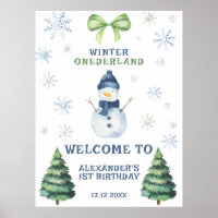 Primeiro aniversario de Winter Onederland Snowman
