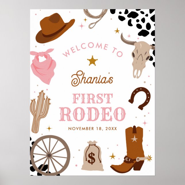 Poster Primeiro Aniversário do Rodeo Ocidental (Frente)