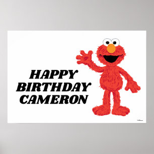 Poster Primeiro aniversario Elmo Simples