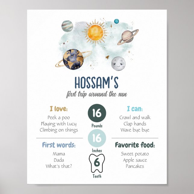 Poster Primeiro Aniversário - Marcos Exteriores da Galáxi (Frente)