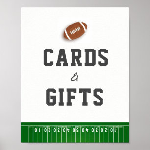 Poster Primeiro Ano de Abaixo Cartões e Presentes de Fute