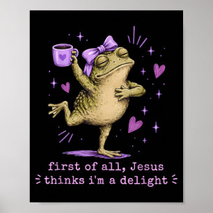 Poster Primeiro De Jesus Acha Um Delícia Meme De Sapo Eng