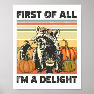 Poster Primeiro de tudo, eu sou um delicioso Vintage 90 F