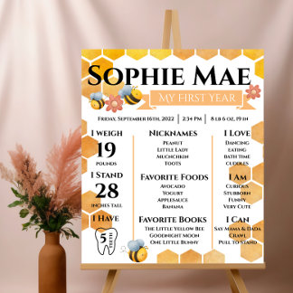 Pôster Primeiro Dia da Abelha Marcos Poster brilhante