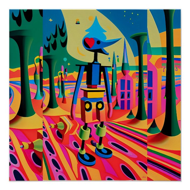 Pôster Primeiro Dia da Escola de Surrealismo - Ken Gage A (Frente)