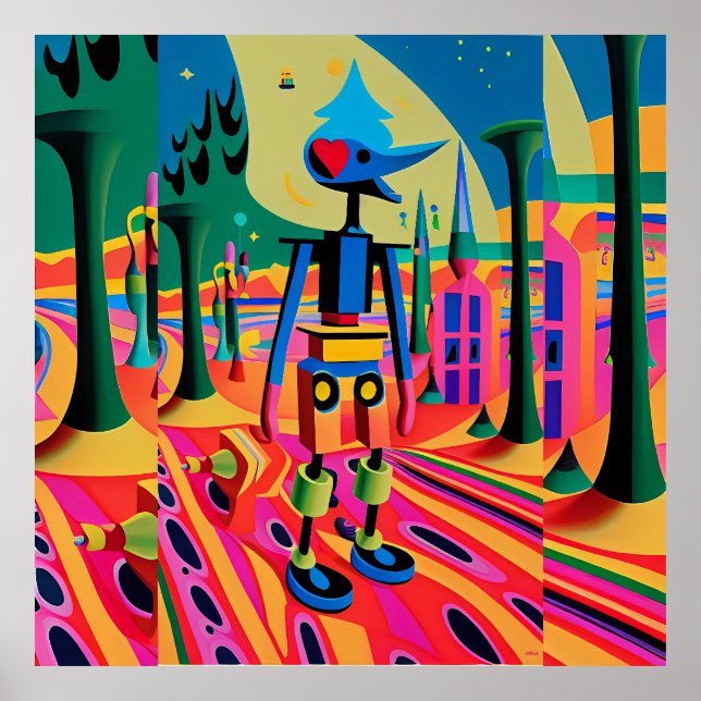 Poster Primeiro Dia da Escola de Surrealismo - Ken Gage A (Frente)