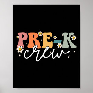 Poster Primeiro Dia Da Tripulação Pré-K Voltou Ao Teac Es