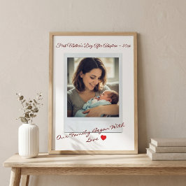 Poster Primeiro Dia das Mães após a Adoção Foto
