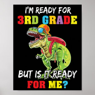 Poster Primeiro Dia Do 3º Ano Para Crianças Estou Pronto