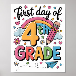 Poster Primeiro Dia do 4º Ano de Volta à Professora