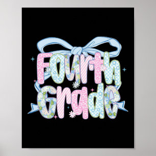 Poster Primeiro Dia Do Pacote Floral Da Quarta Série Para