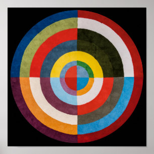 Poster Primeiro disco   Robert Delaunay  