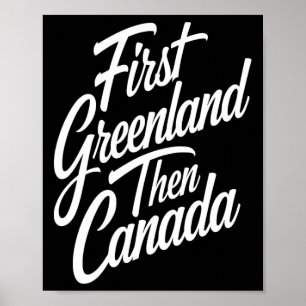 Poster Primeiro Groenlândia Do Que Canadá Nós Mapa Trump