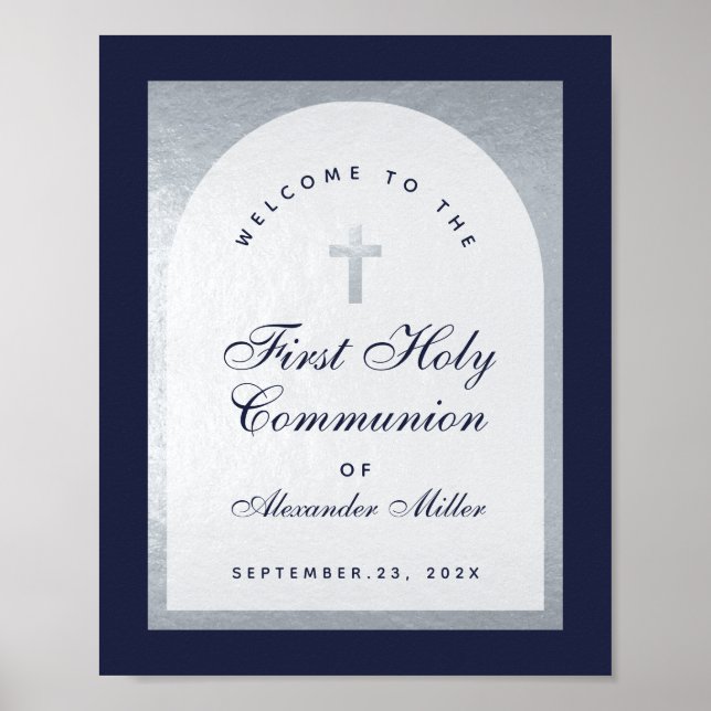 Poster Primeiro Marinho da Comunidade - Arca Azul Prata B (Frente)