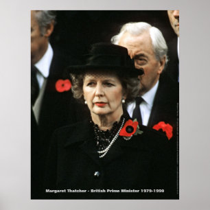 Pôster Primeiro ministro de Margaret Thatcher