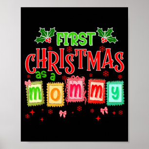 Poster Primeiro Natal Como Uma Mamãe 2025 Coquette Laço C